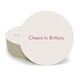 Basic Text of Your Choice Round Coasters Image 2 of 2